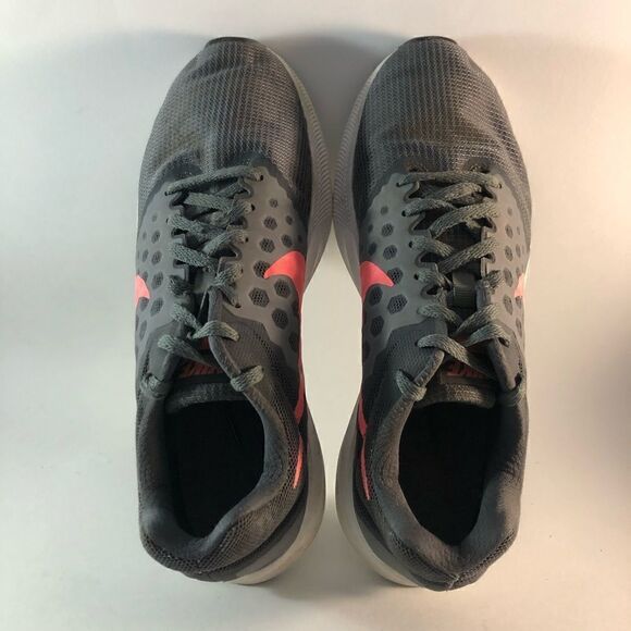 Nike Downshifter 7 womens running shoes lace up sneakers gray white size 10 - Picture 3 of 8